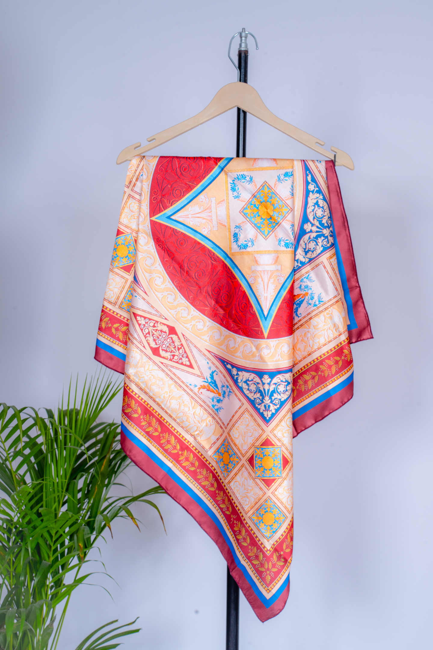 Vintage Royal Baroque Satin Scarf