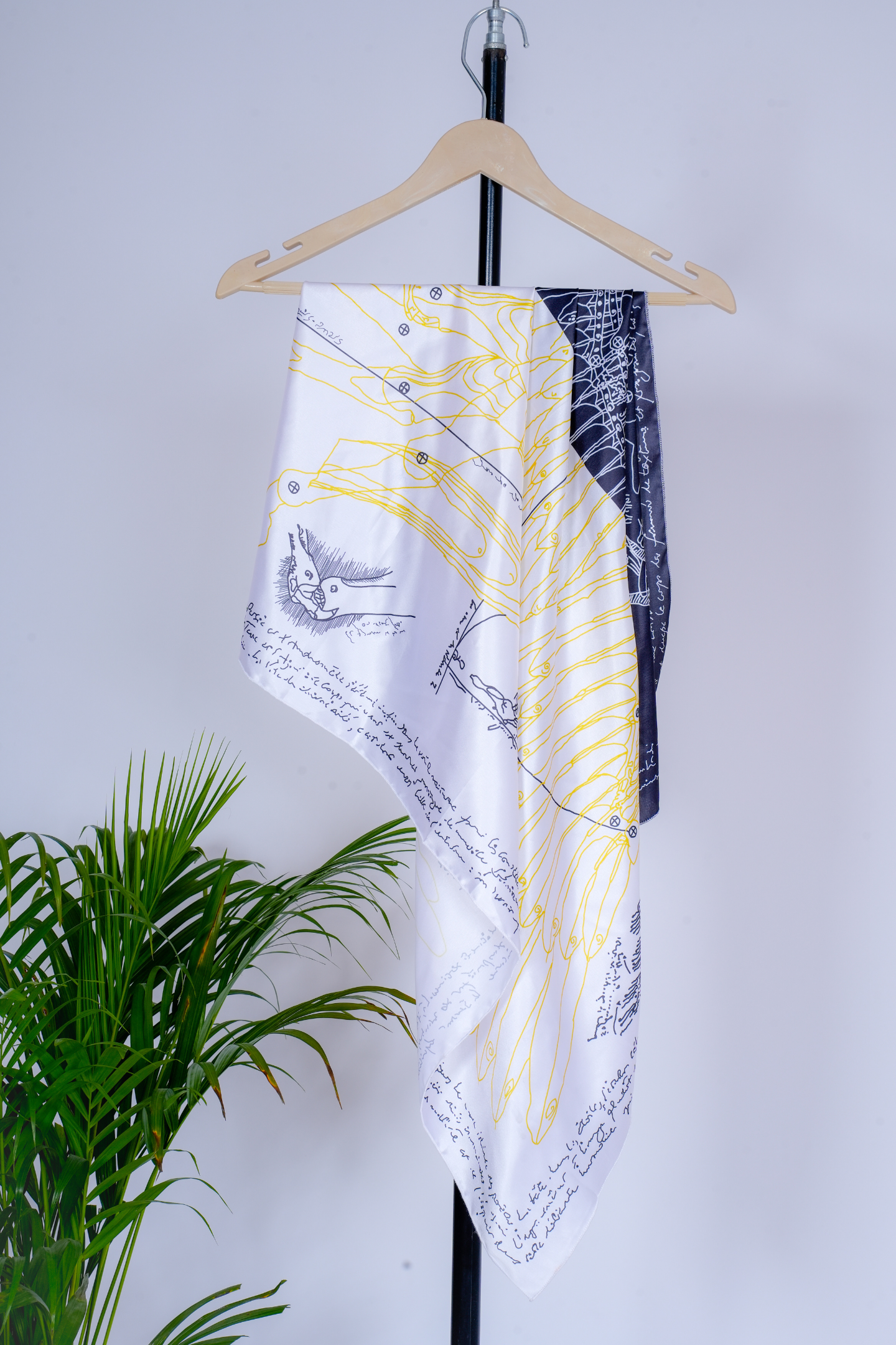 Winged Horse Satin Scarf