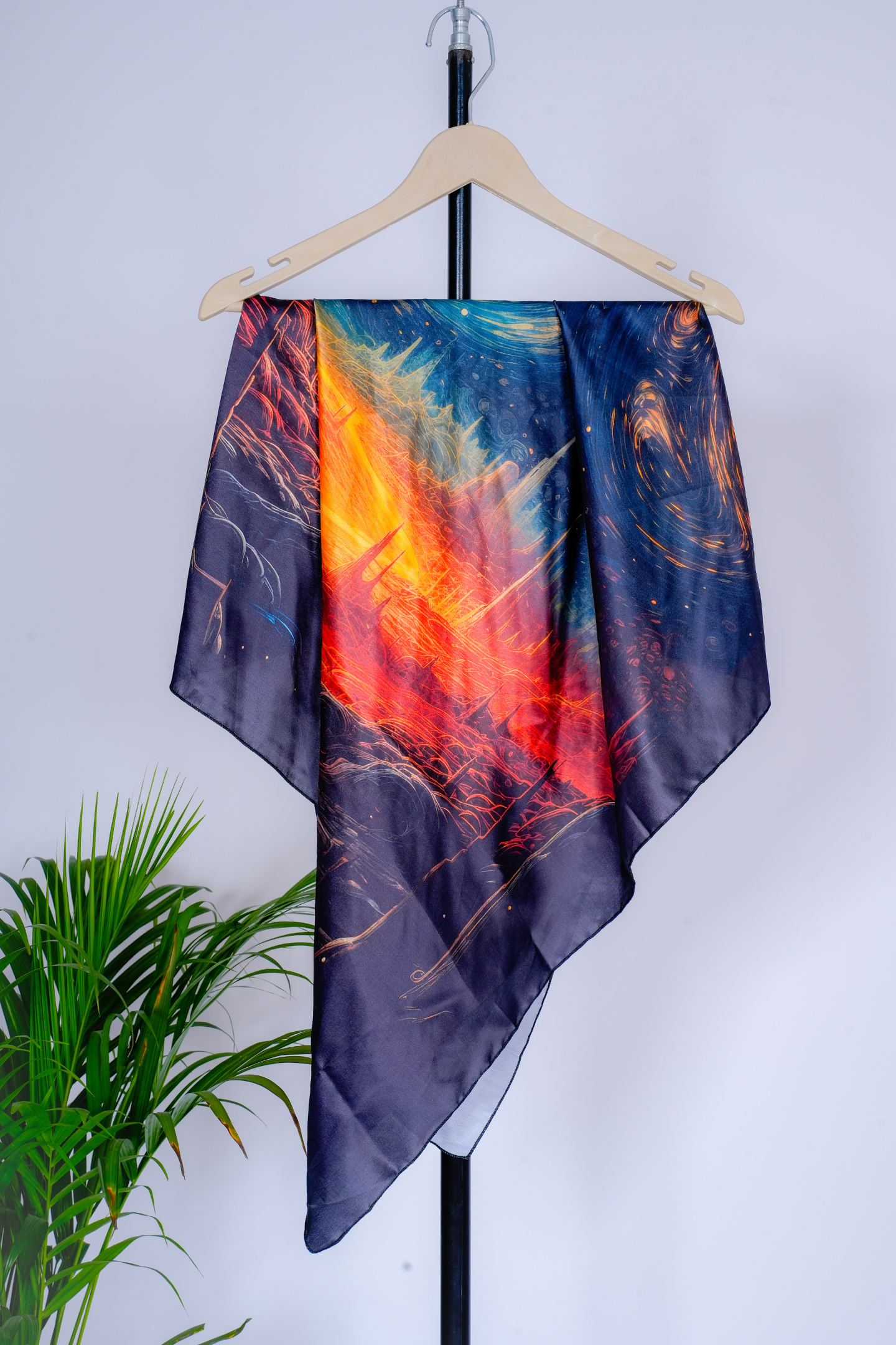 Galaxy Dreamscape Satin Scarf