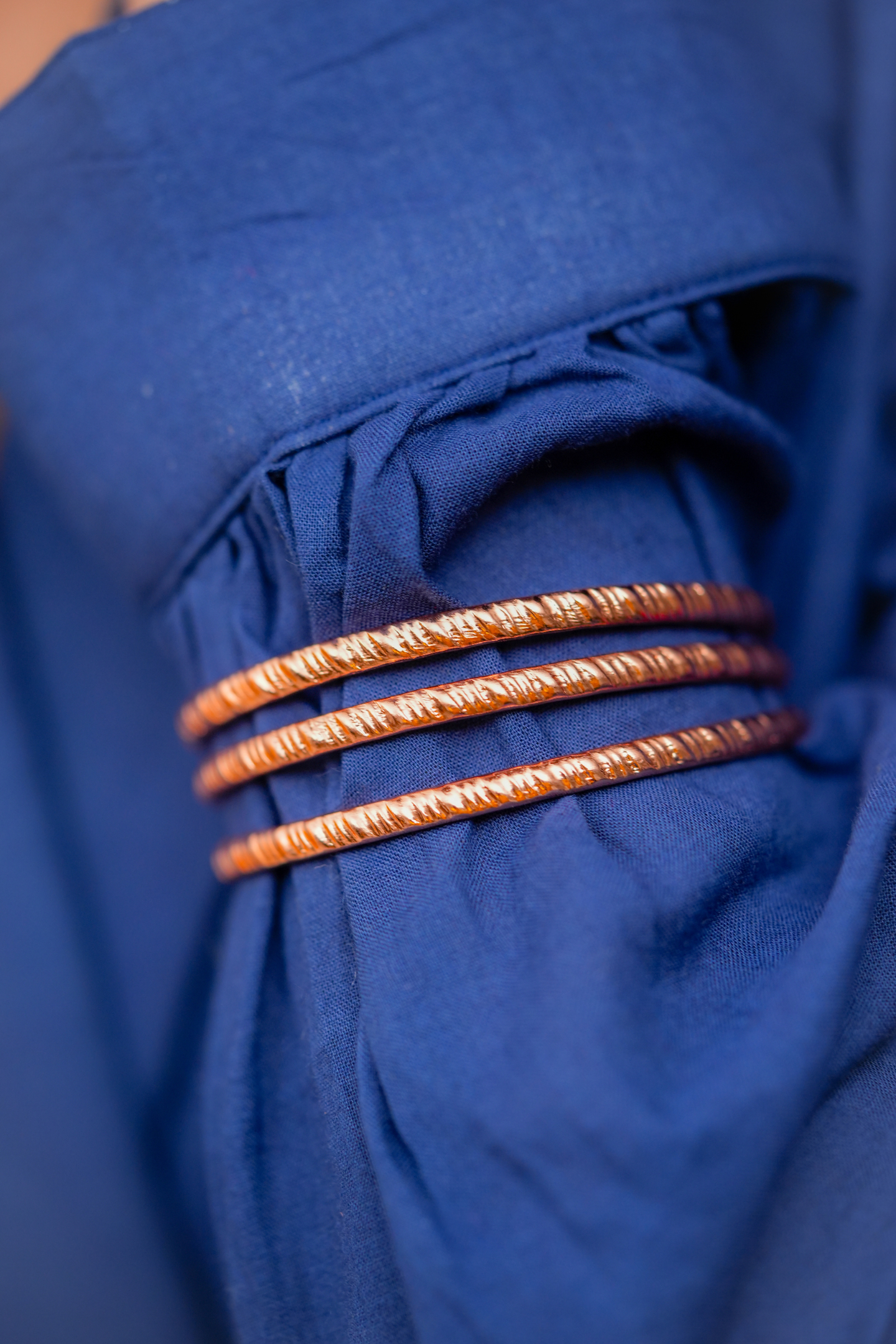 Elegant Rose- Gold Spiral Bracelet