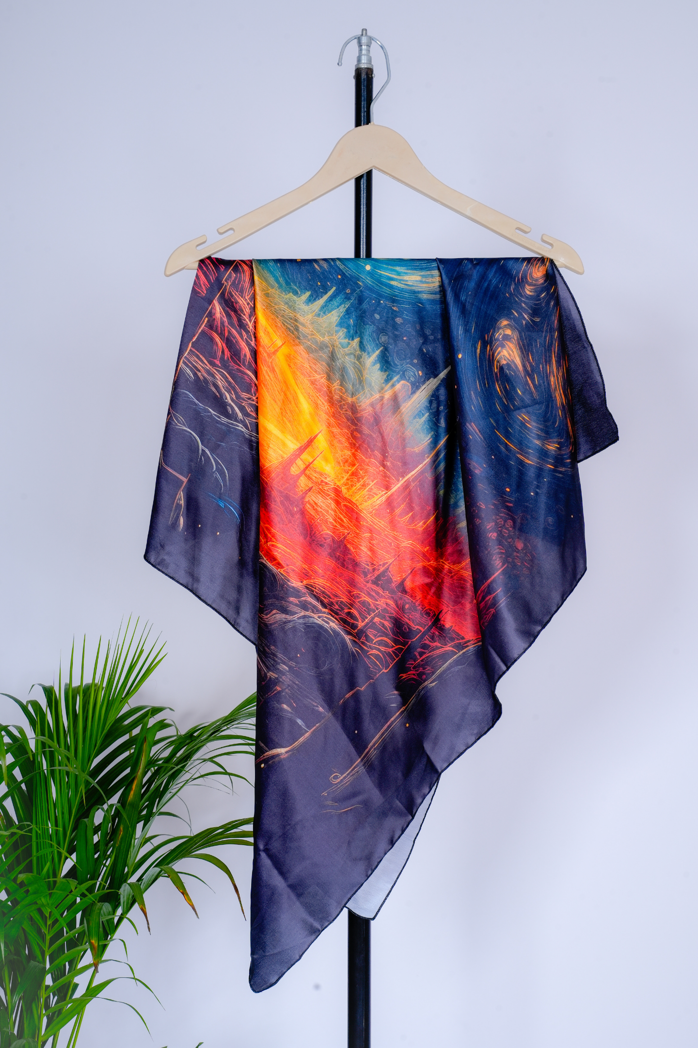 Galaxy Dreamscape Satin Scarf