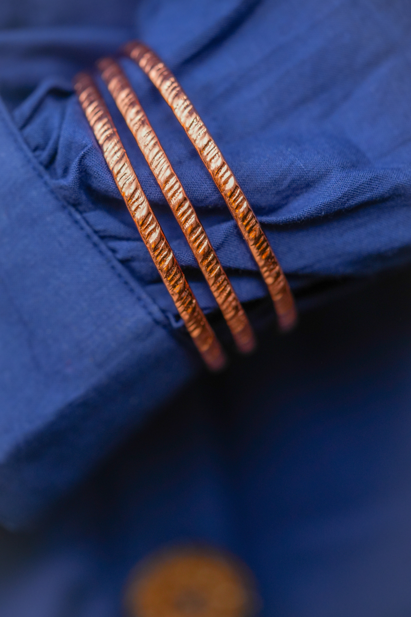 Elegant Rose- Gold Spiral Bracelet