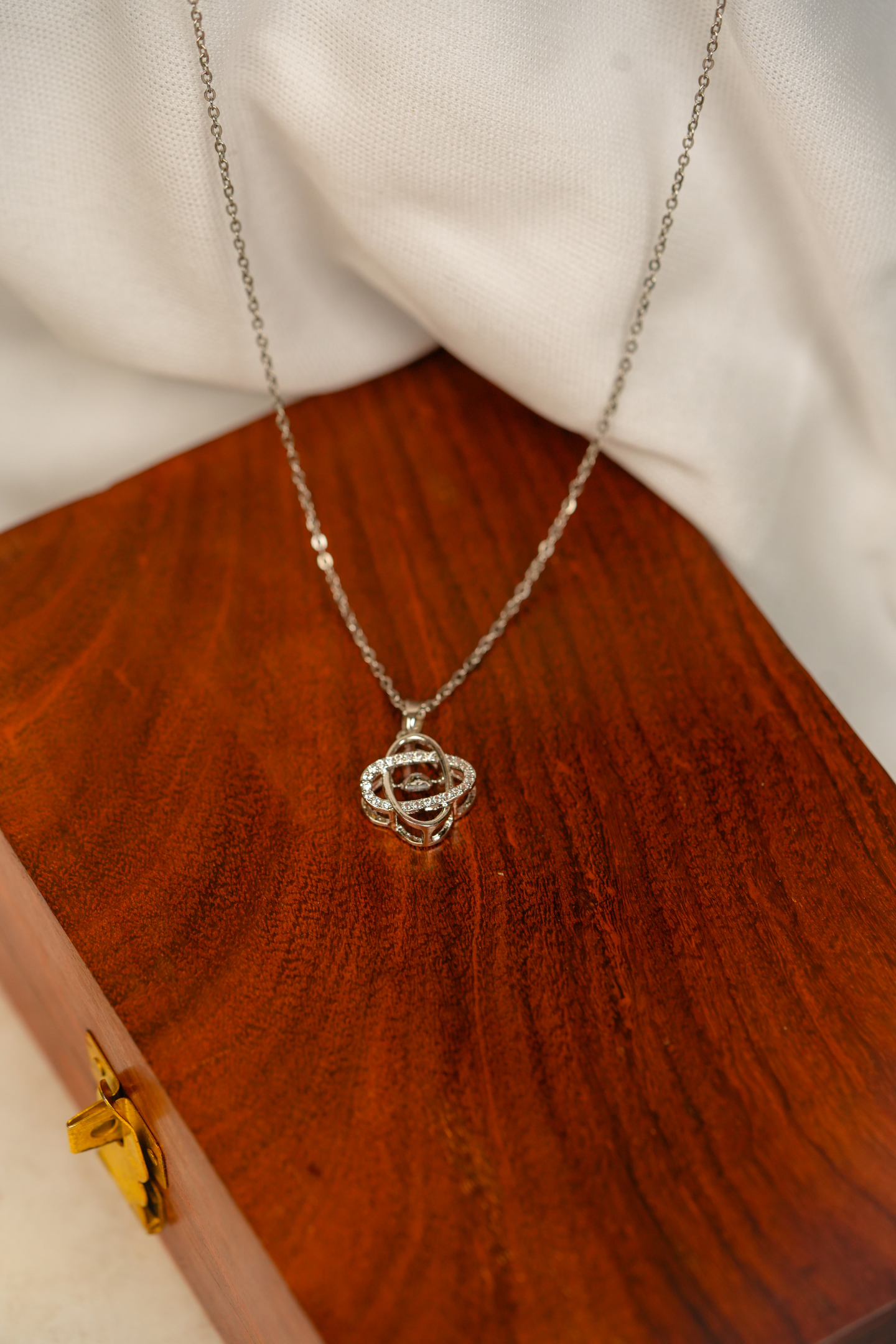 Infinity Silver Knot Pendant