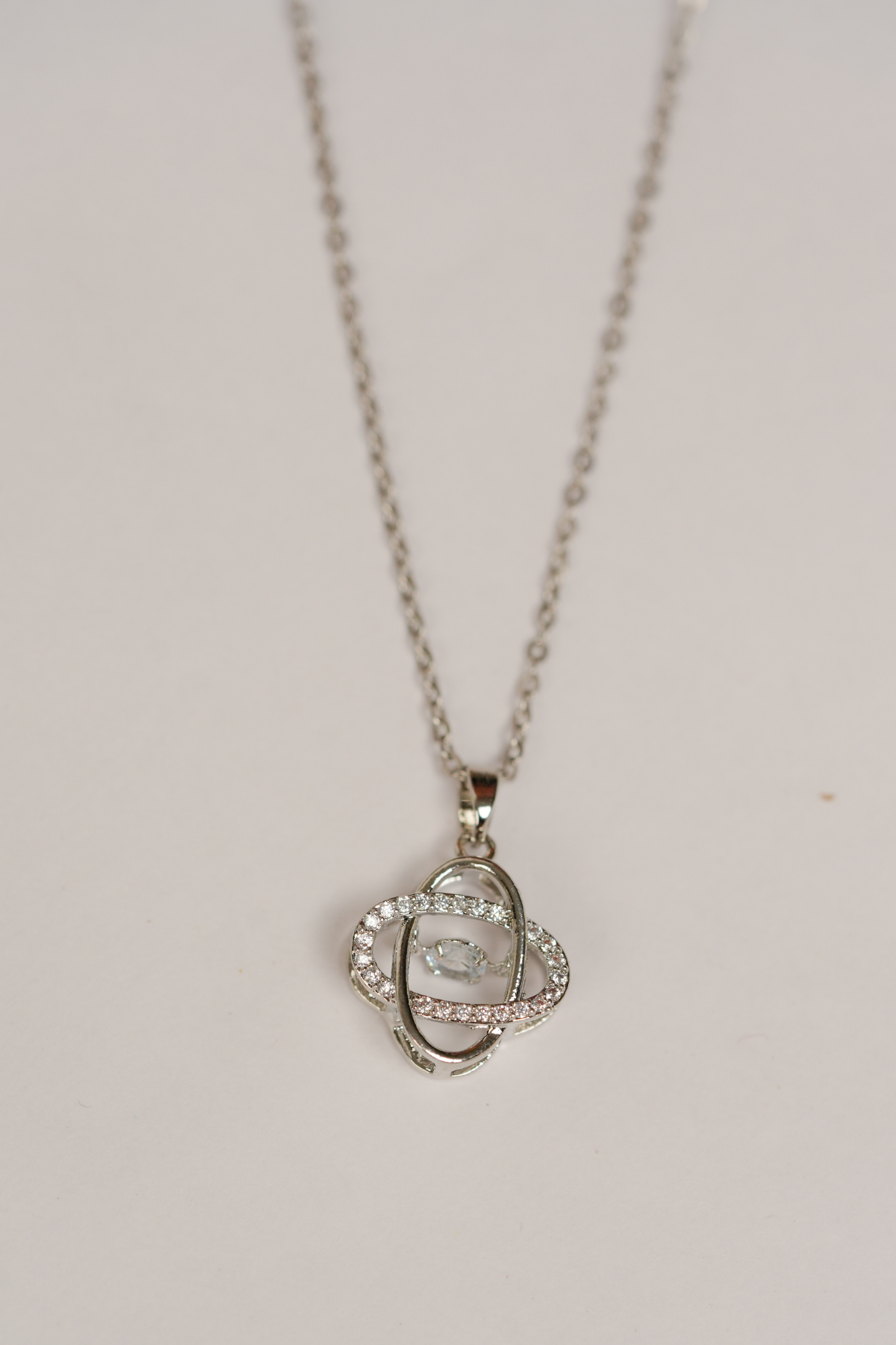 Infinity Silver Knot Pendant