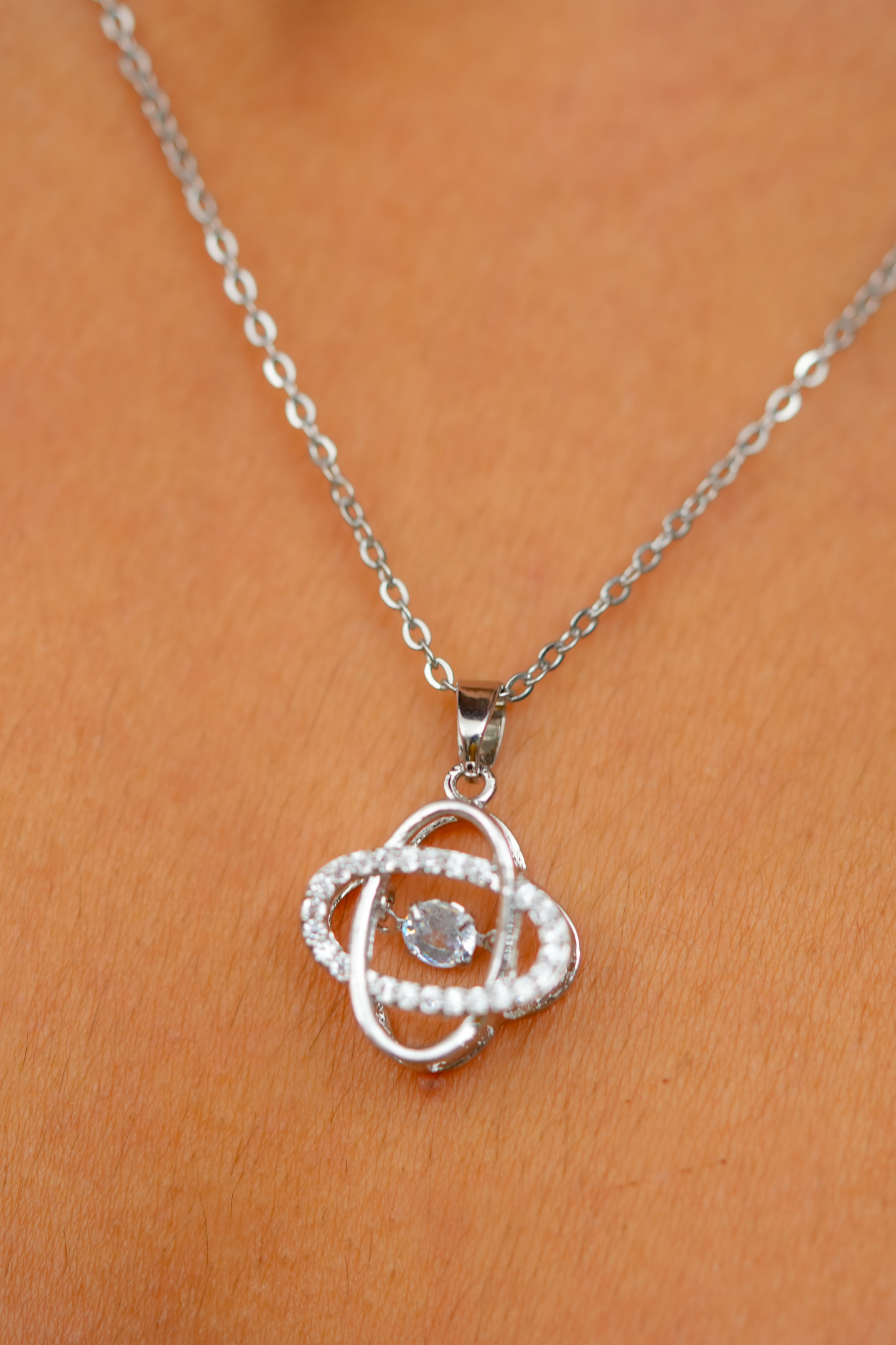 Infinity Silver Knot Pendant