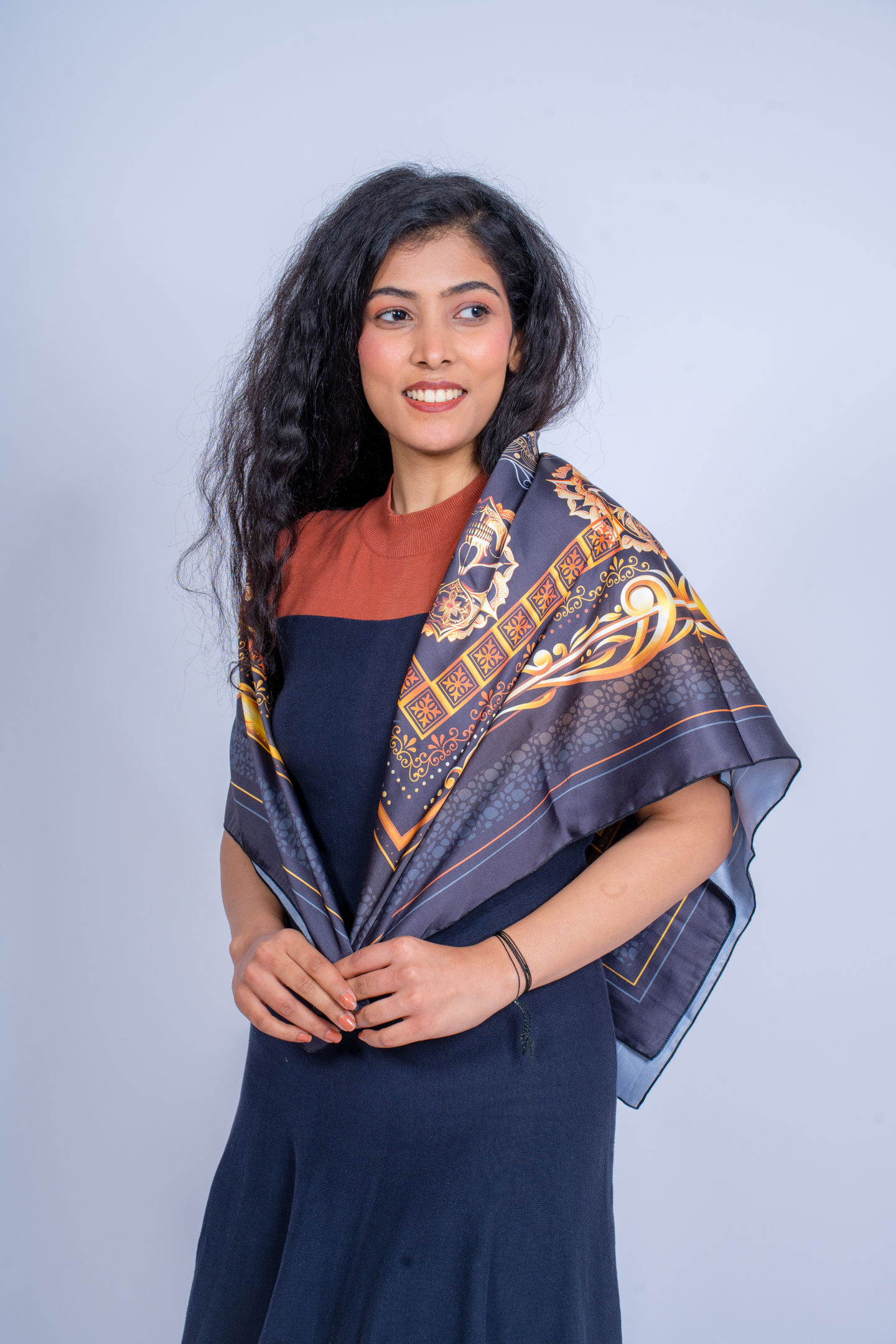 Gothic Luxe Satin Scarf