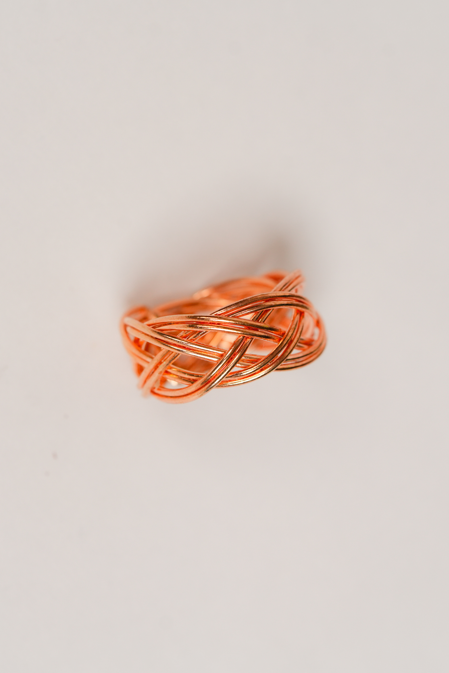 Rose-Gold Wrapped Statement Ring