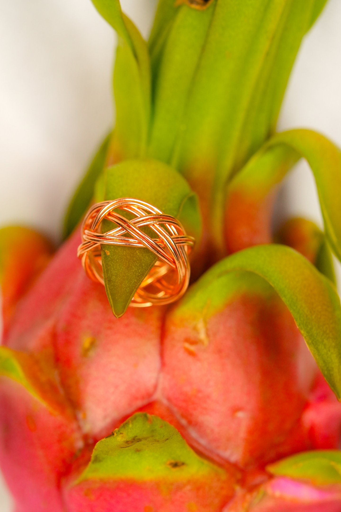 Rose-Gold Wrapped Statement Ring