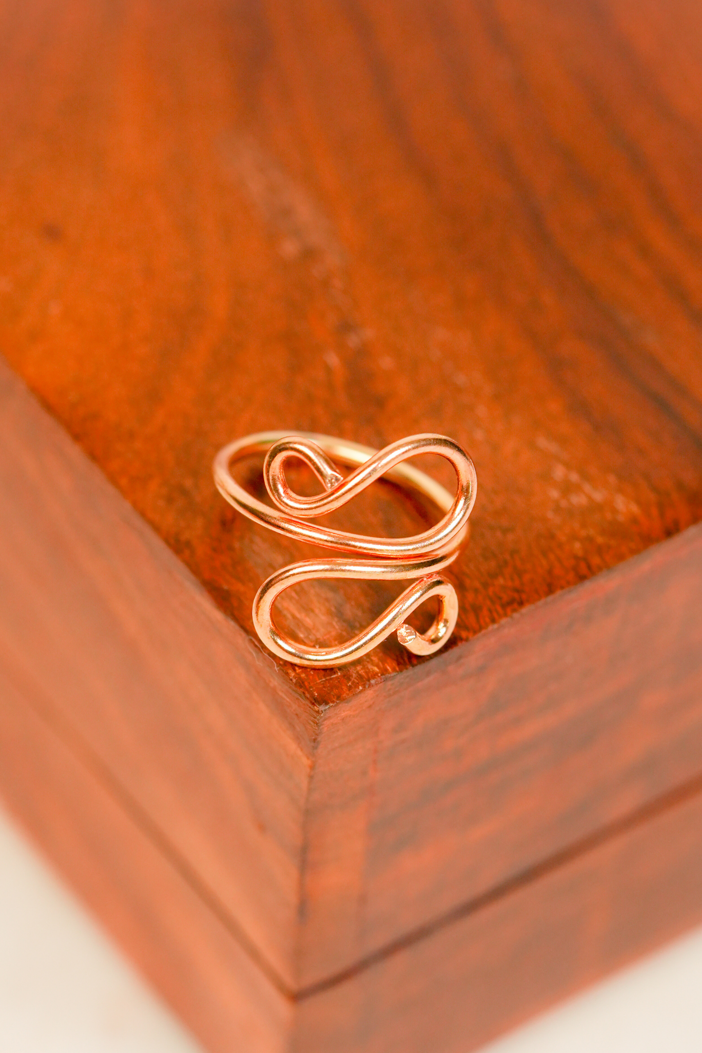 Infinity Adjustable Rose Gold Ring