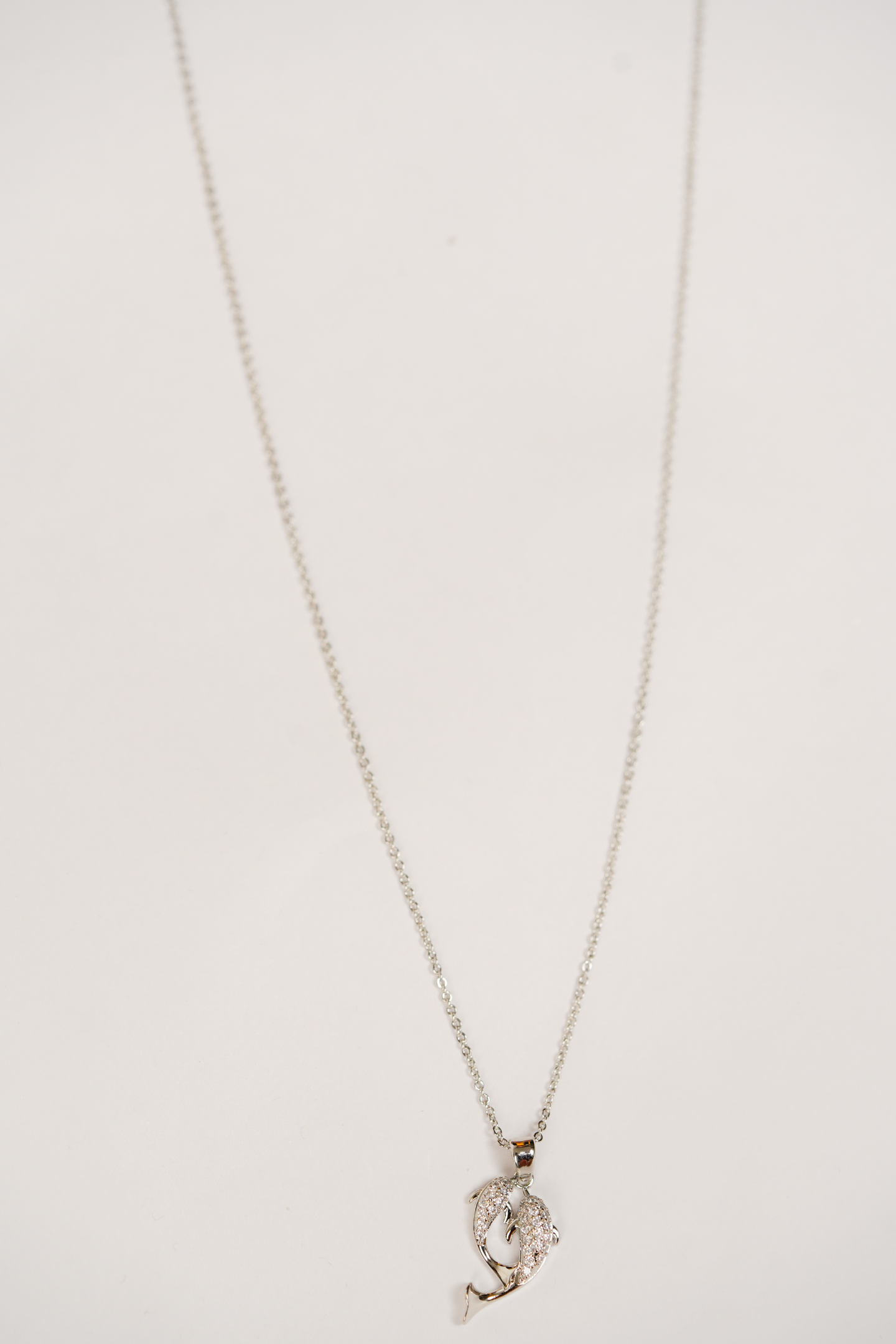 Silver-Plated Dolphin Pendant