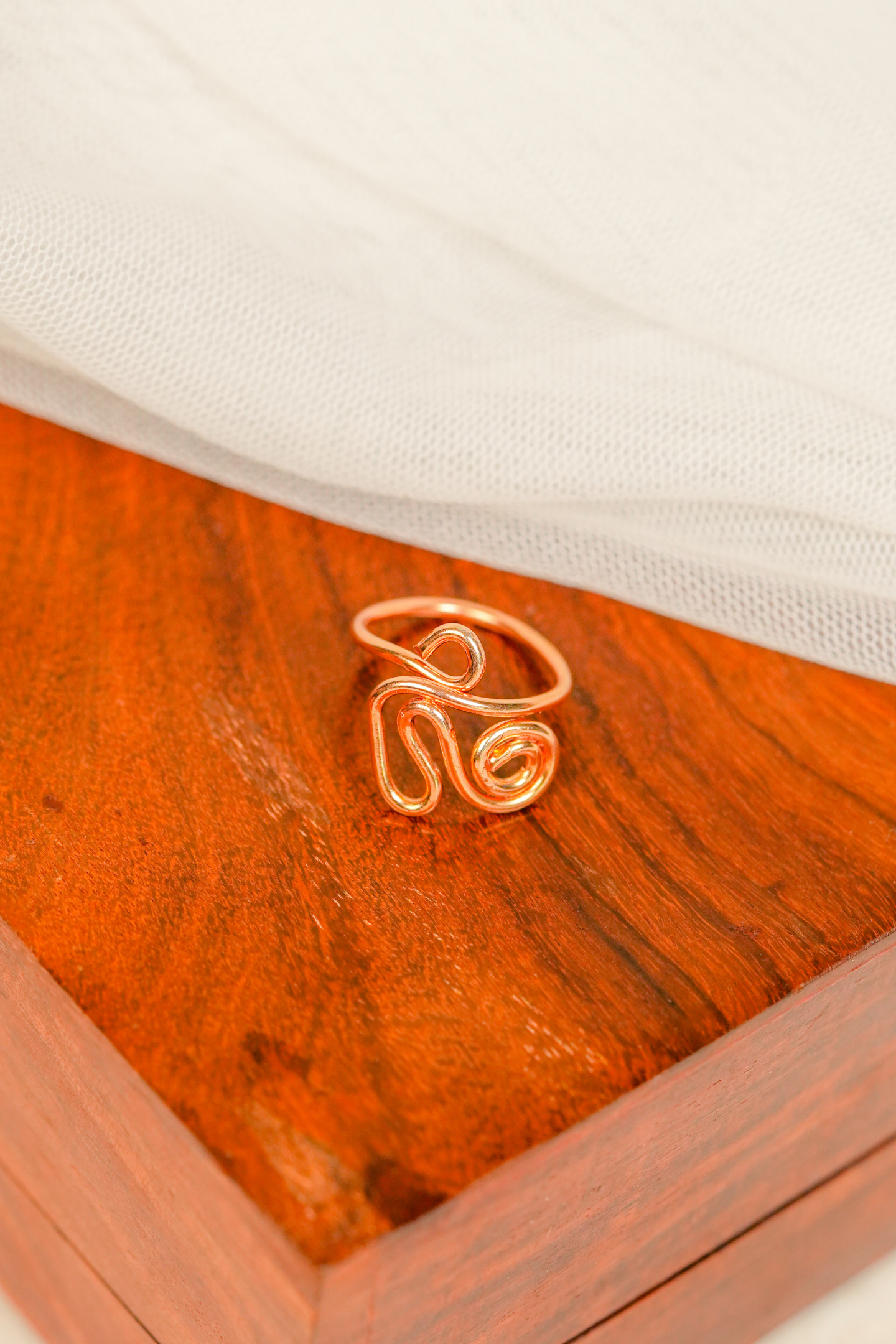 Elegant Adjustable Rose-Gold Ring