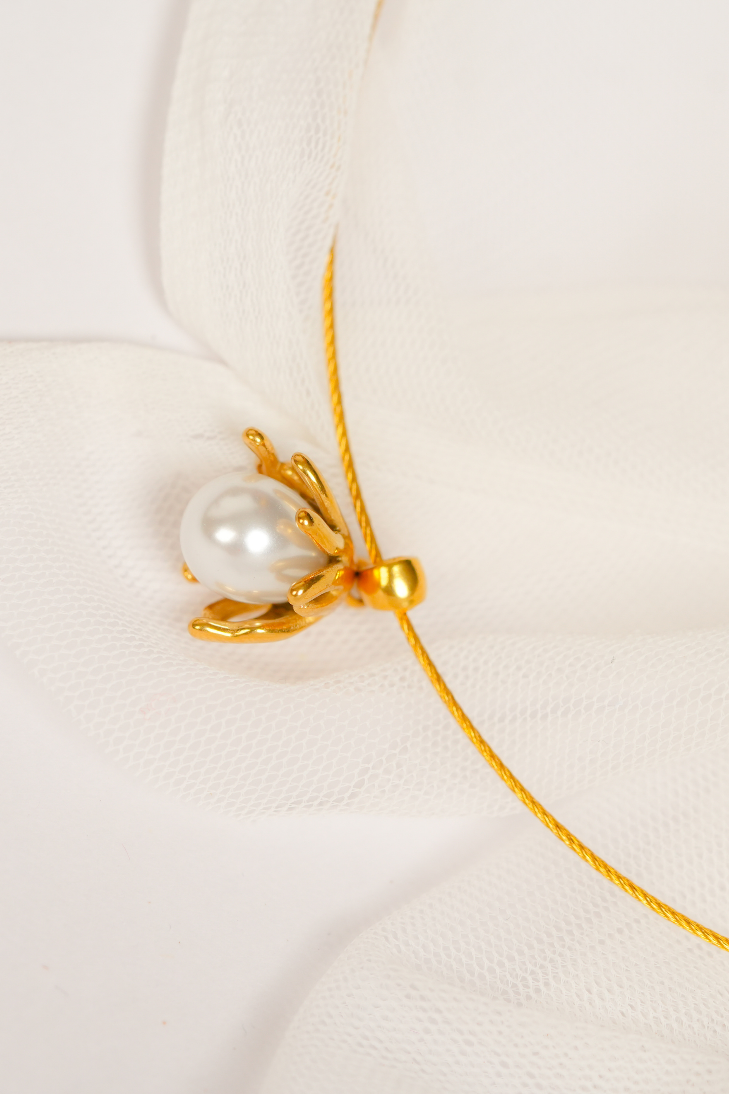 Gold-Plated with Pearl Pendant