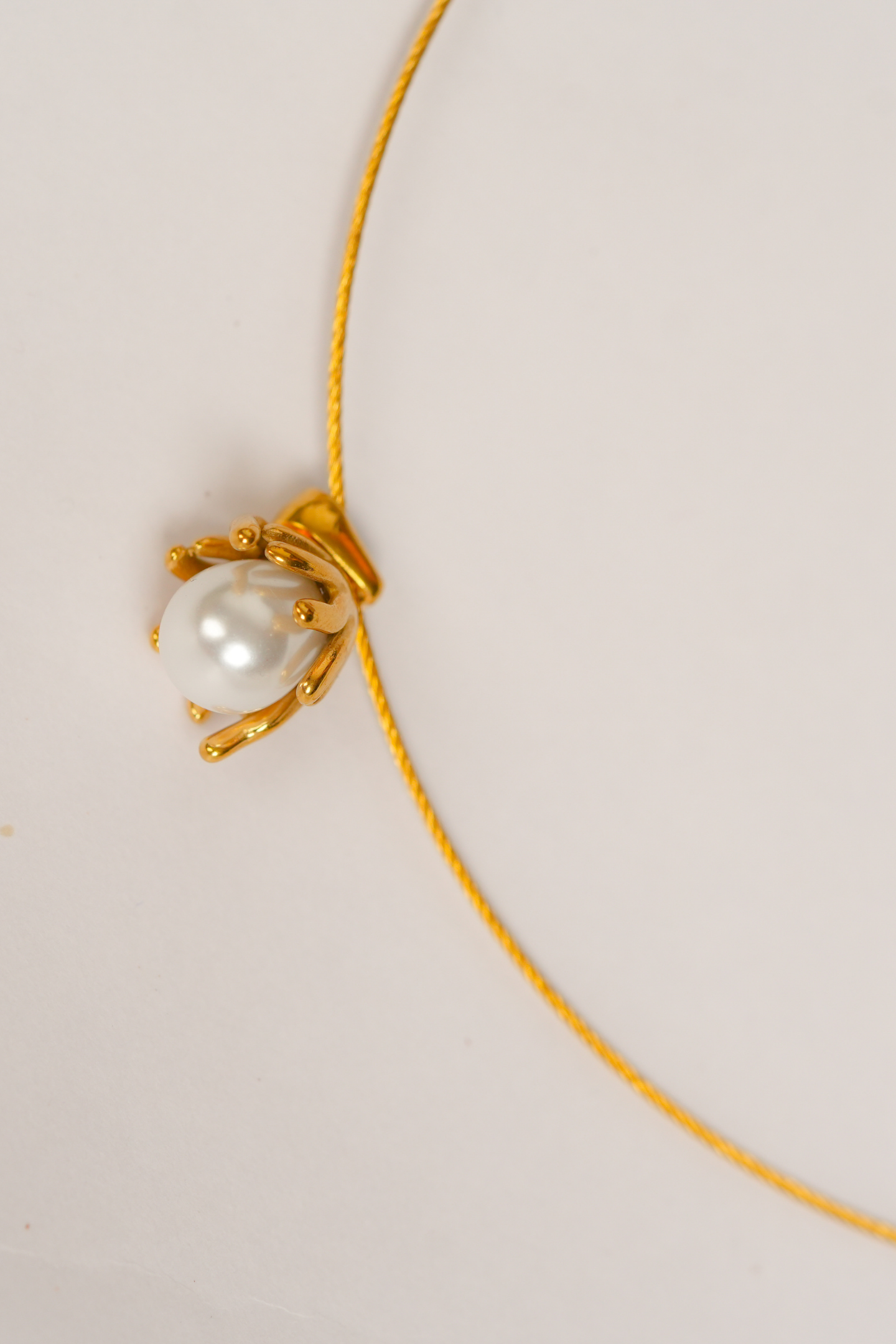 Gold-Plated with Pearl Pendant