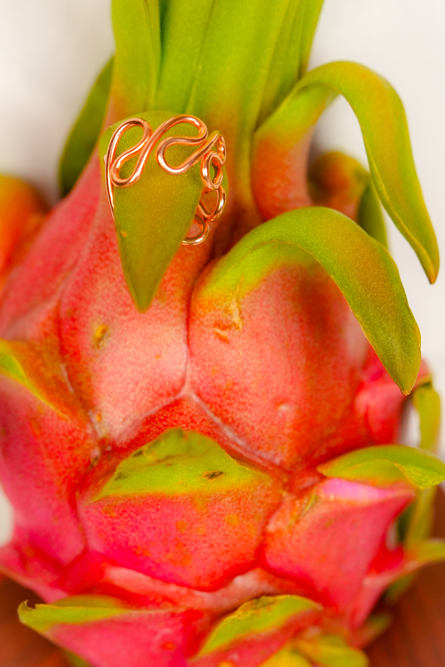 Rose-Gold Boho Style Swirl Ring