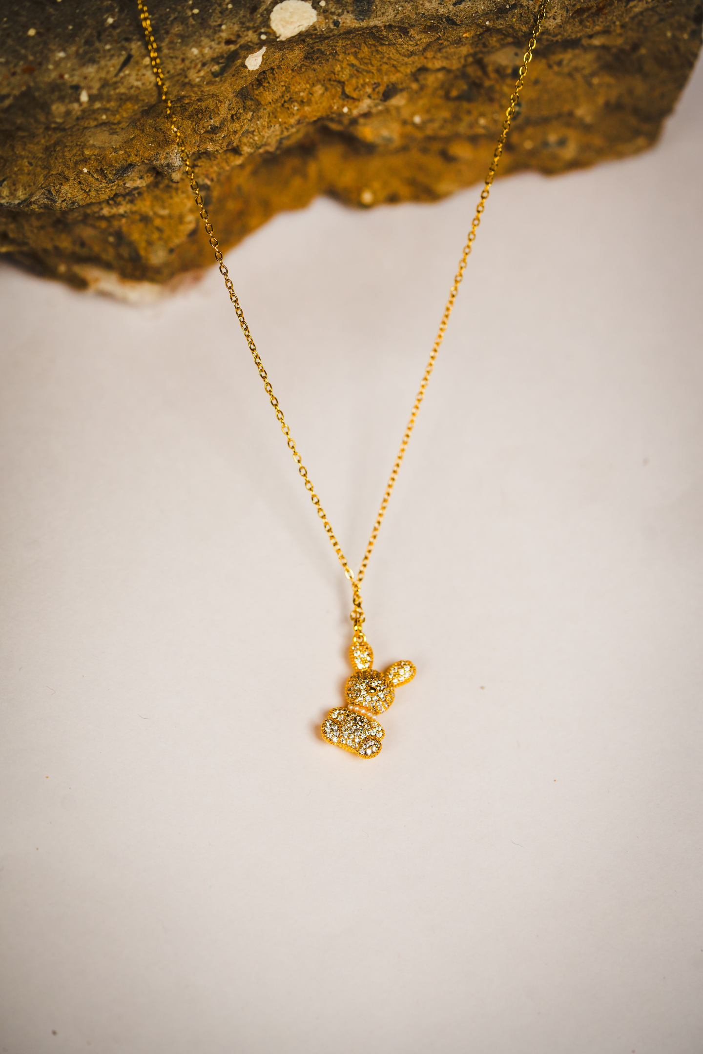 Gold-Plated Bunny Pendant