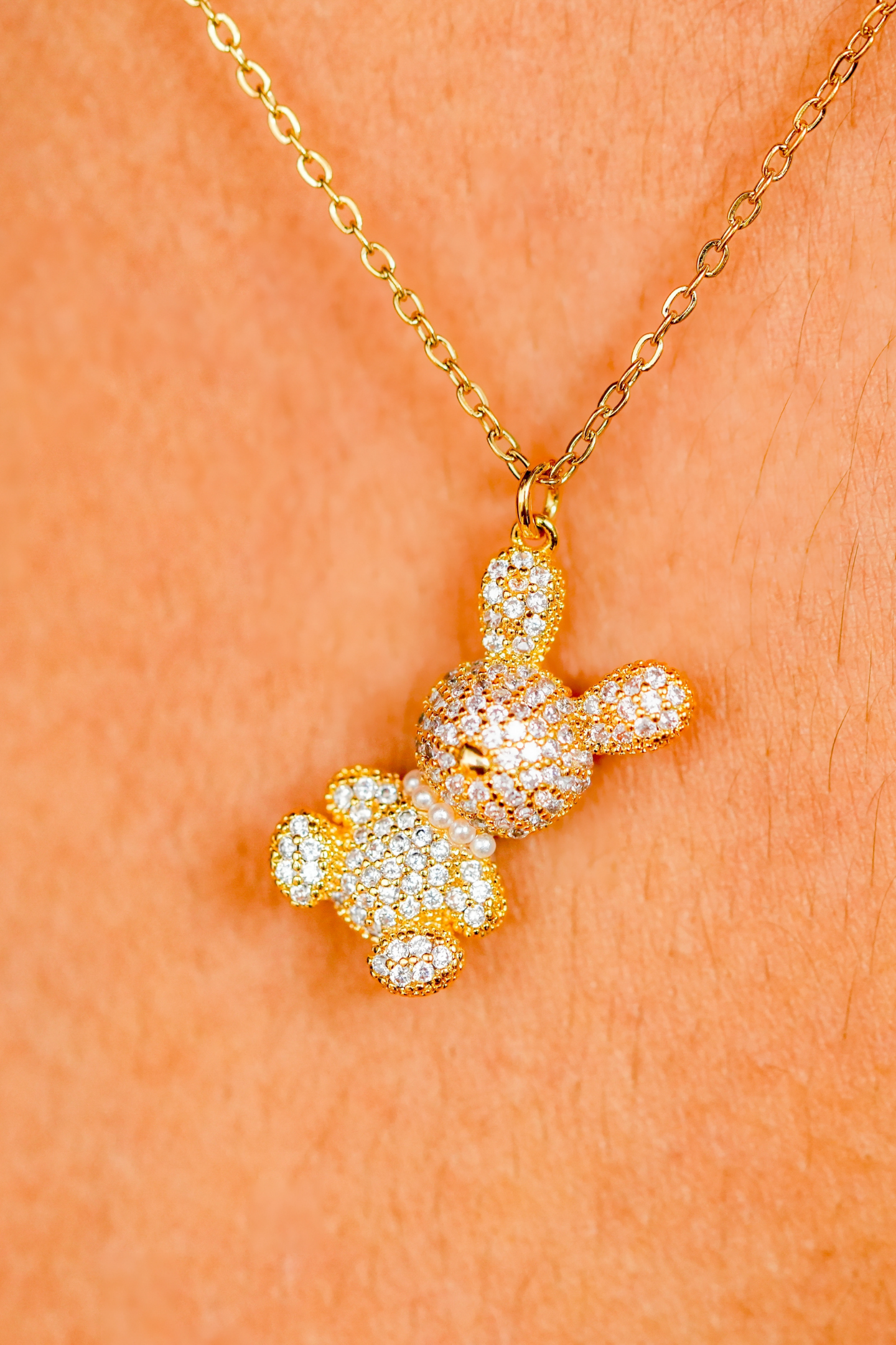 Gold-Plated Bunny Pendant