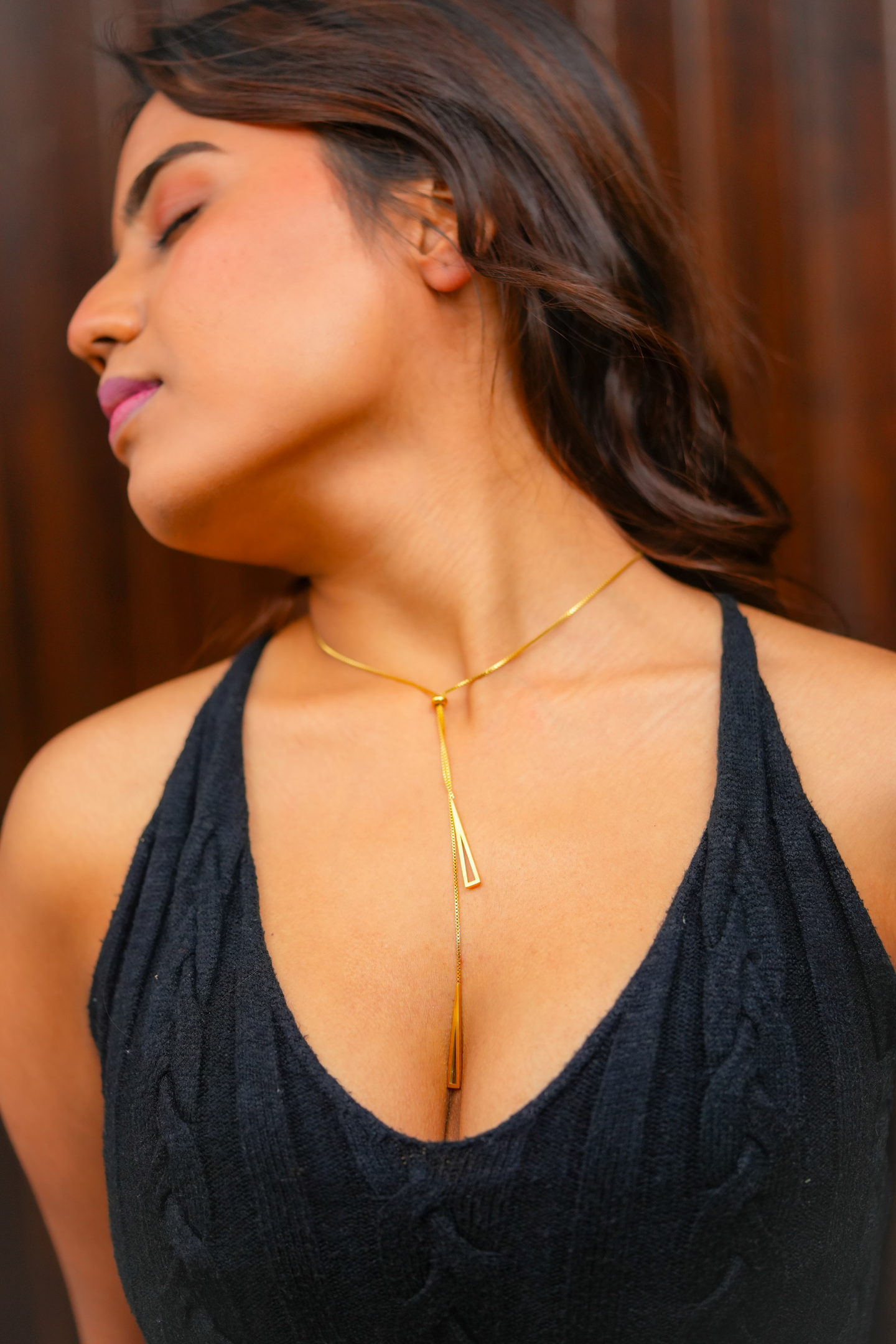 Gold-Plated Stylish Long Chain