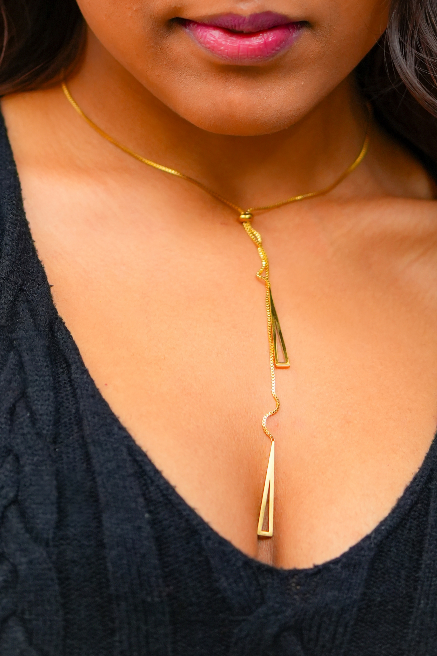 Gold-Plated Stylish Long Chain