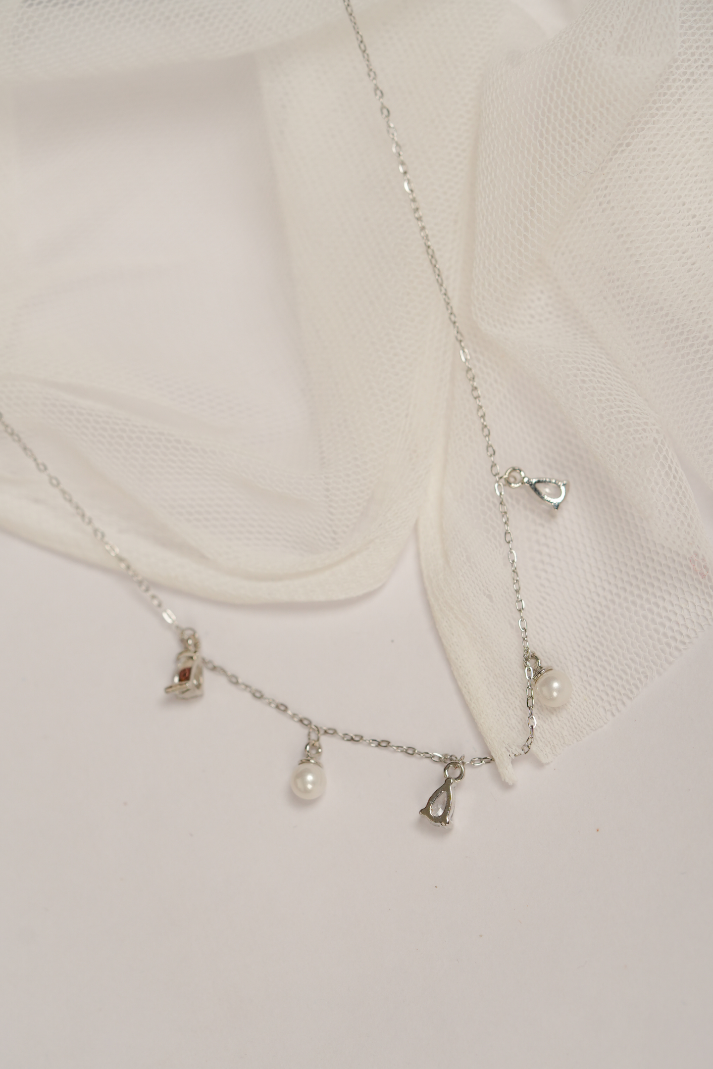 Adjustable Pearl & Crystal Pendant