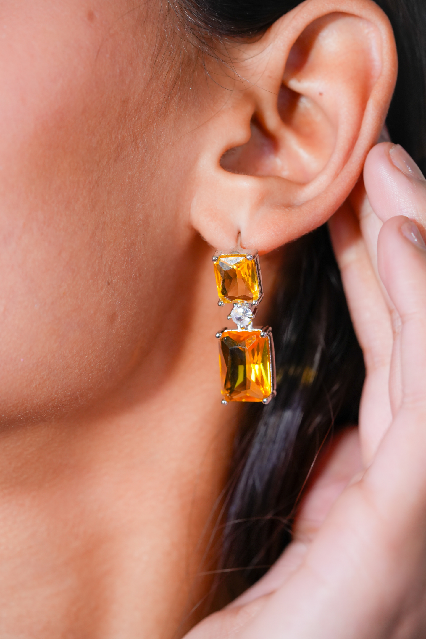 Luxury Crystal Necklace - Yellow