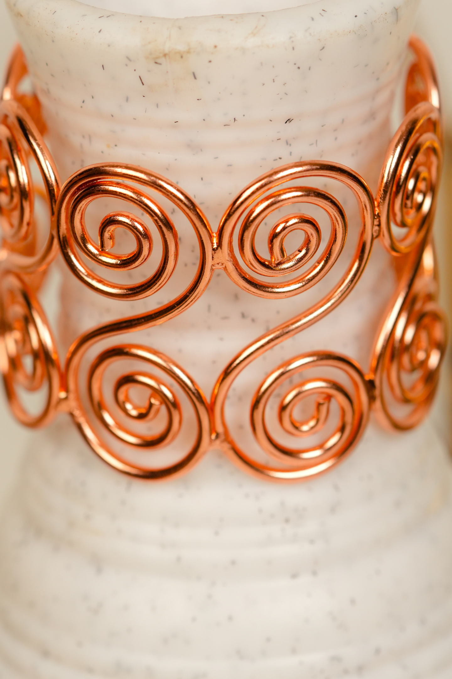 Elegant Rose-Gold Triple Band Bracelet