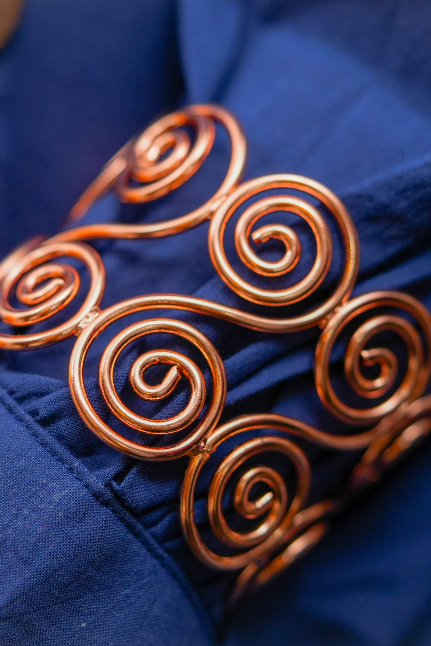 Elegant Rose-Gold Triple Band Bracelet