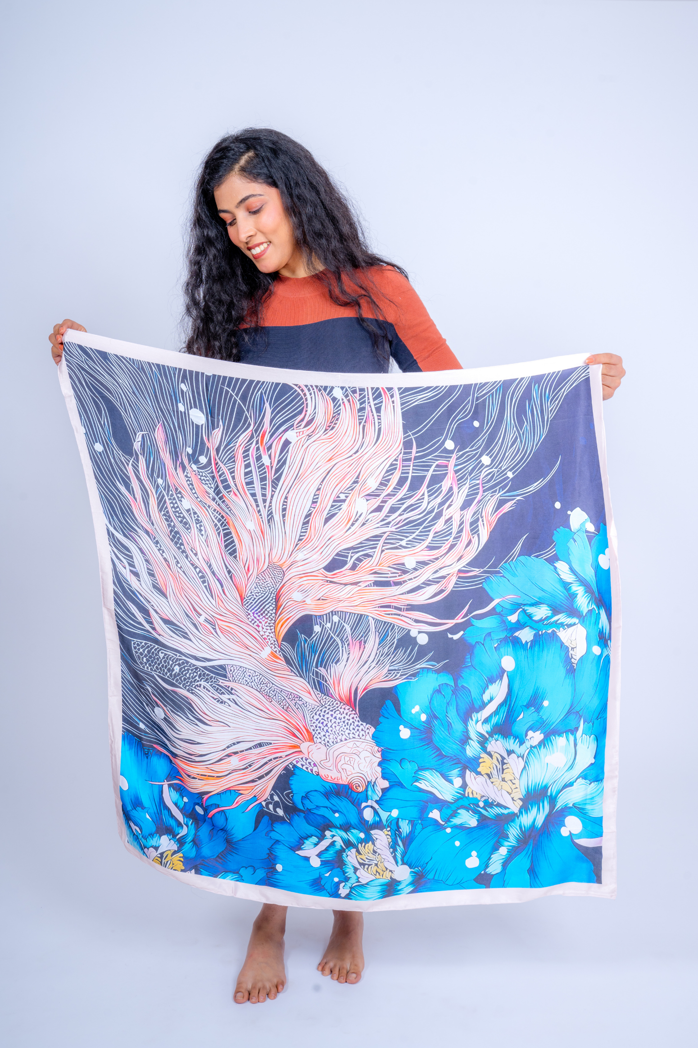Ocean Dream Satin Scarf