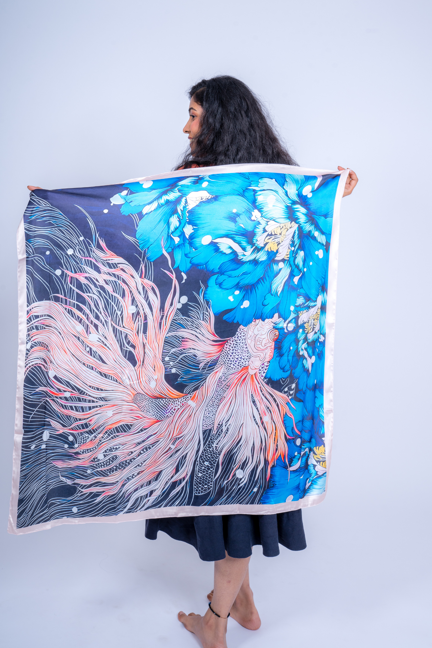 Ocean Dream Satin Scarf