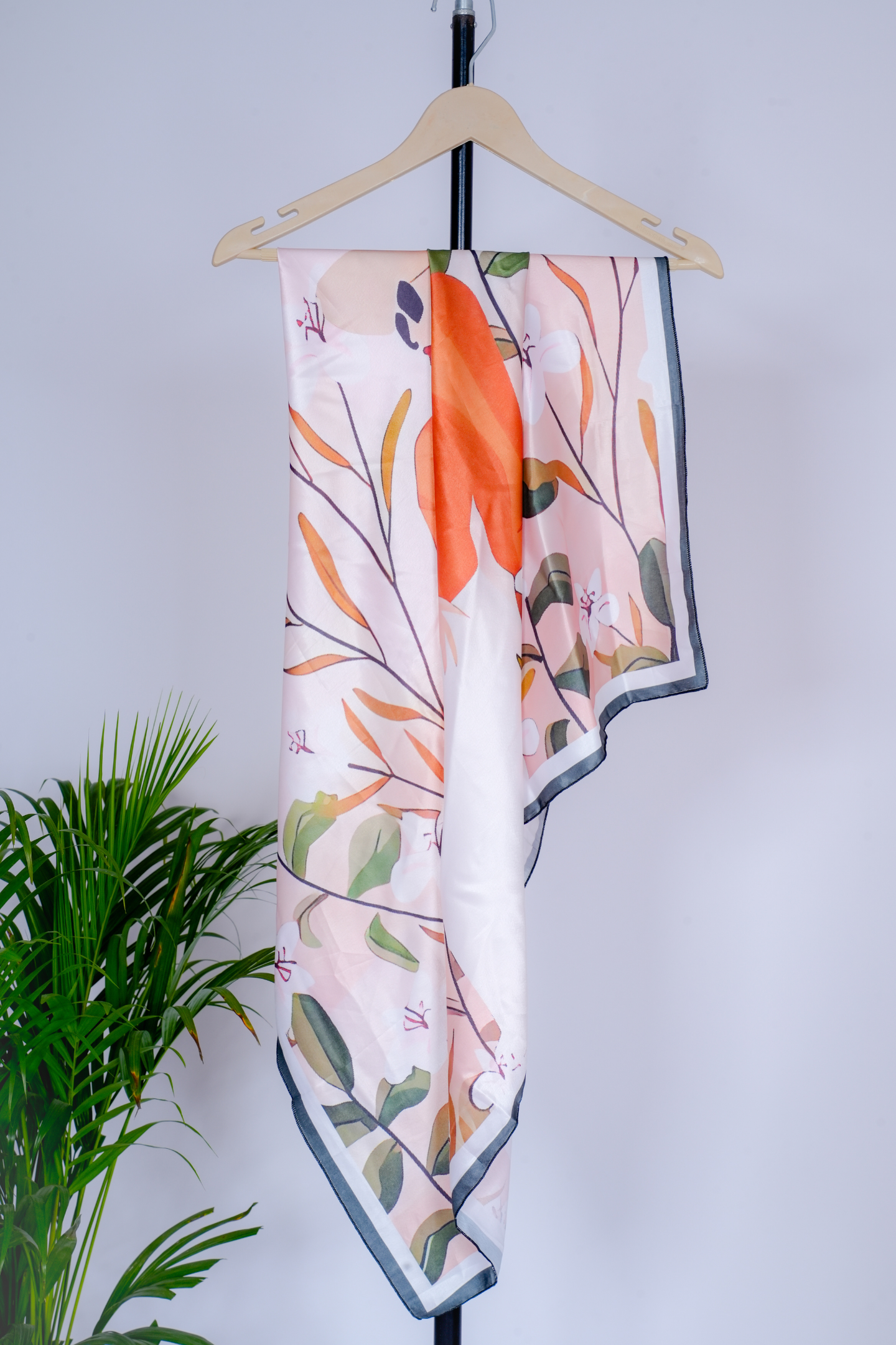 Floral Fashionista Satin Scarf