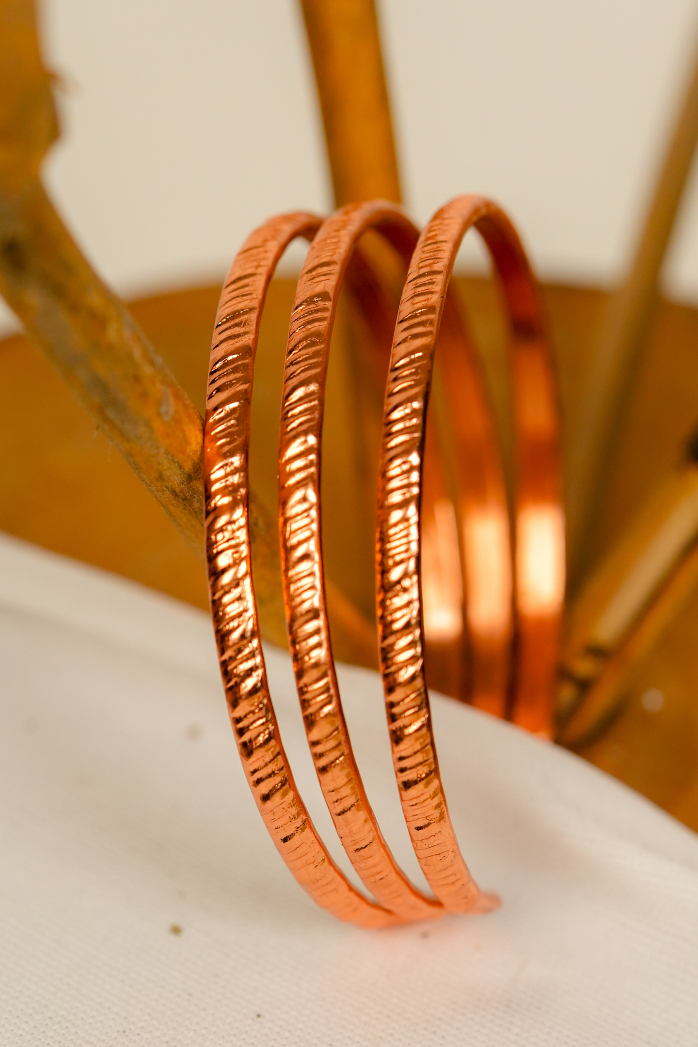 Elegant Rose- Gold Spiral Bracelet