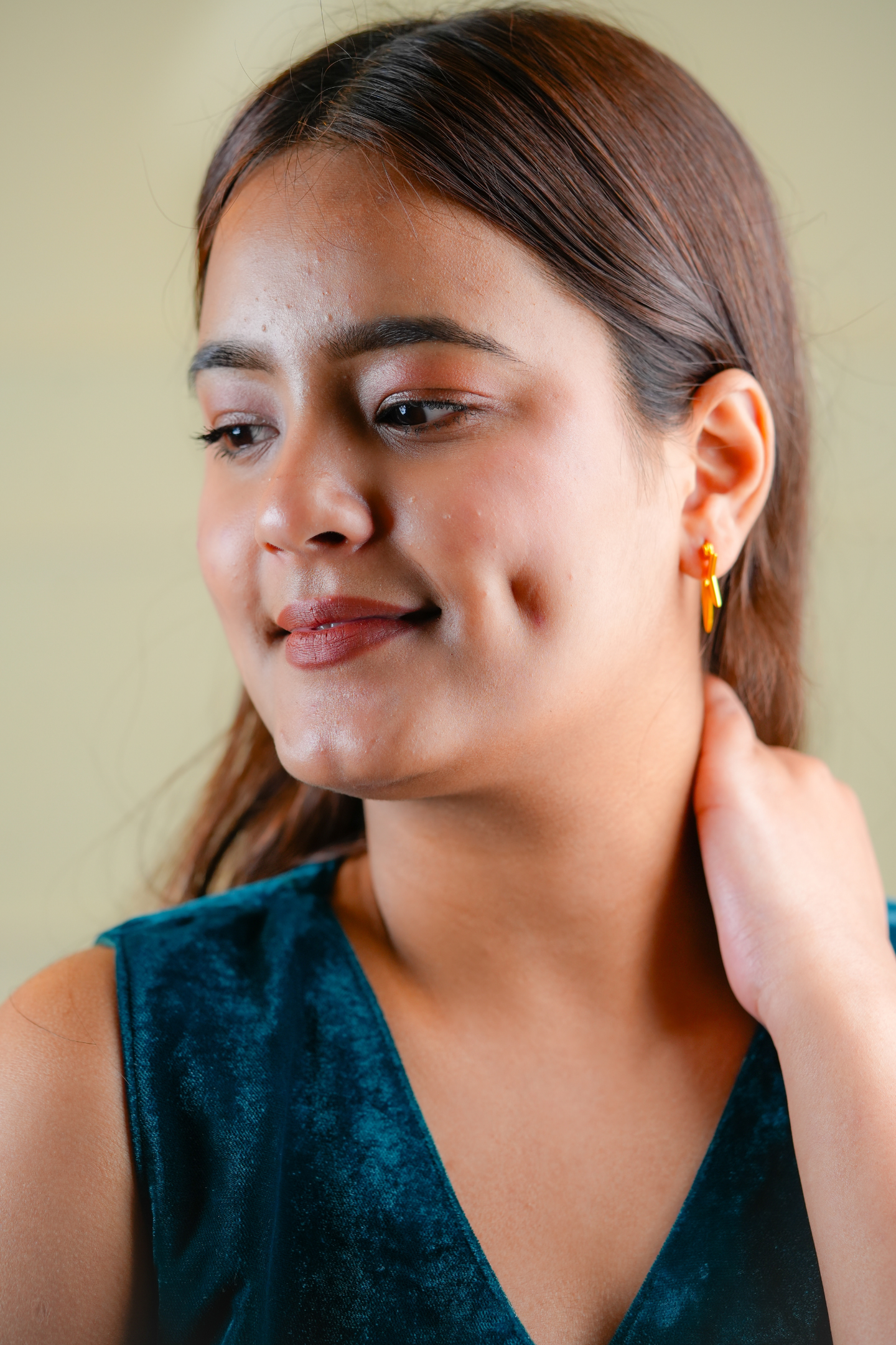 Gold Plated Star Lightning Earring