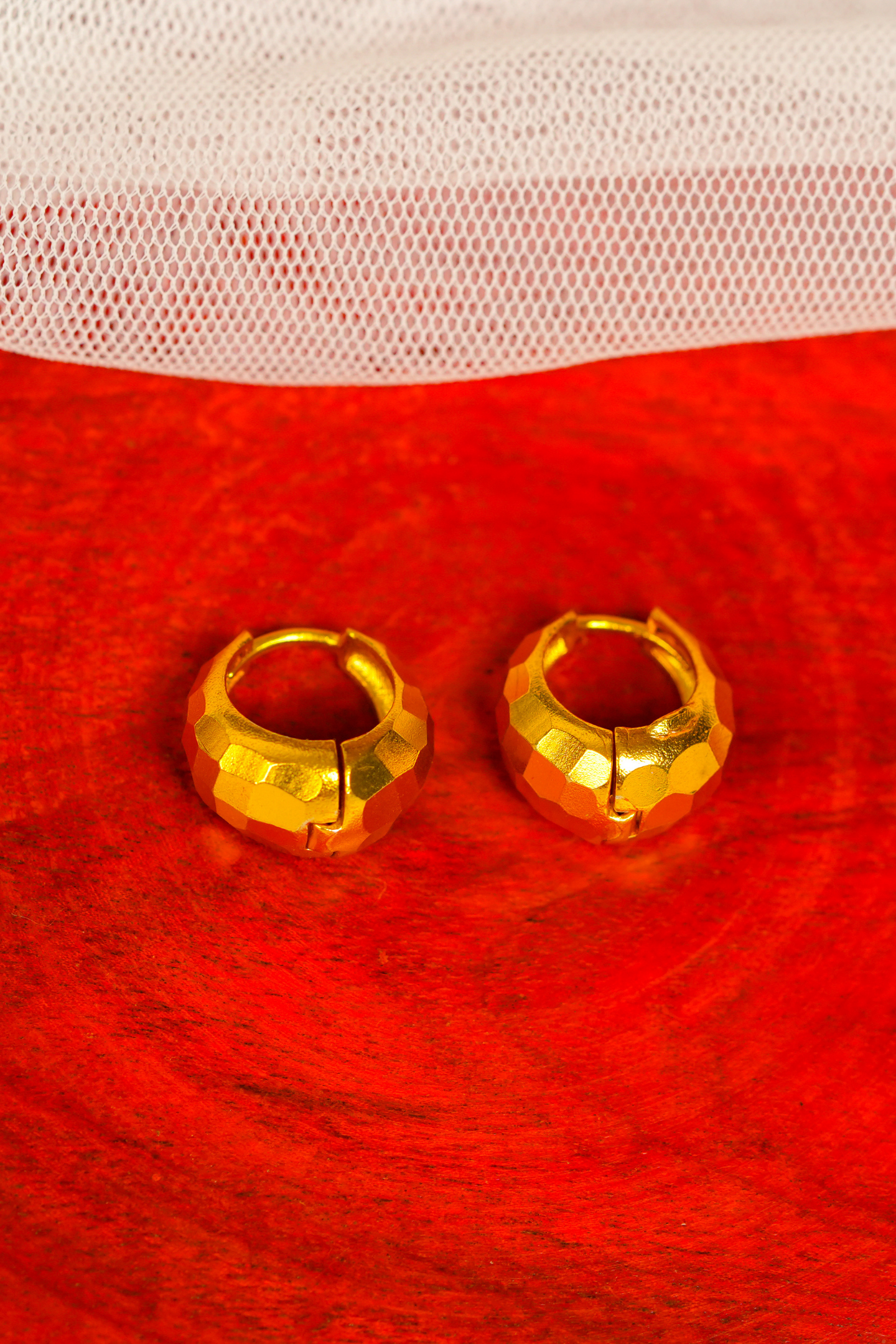 Gold-Plated Huggie Hoop Earrings