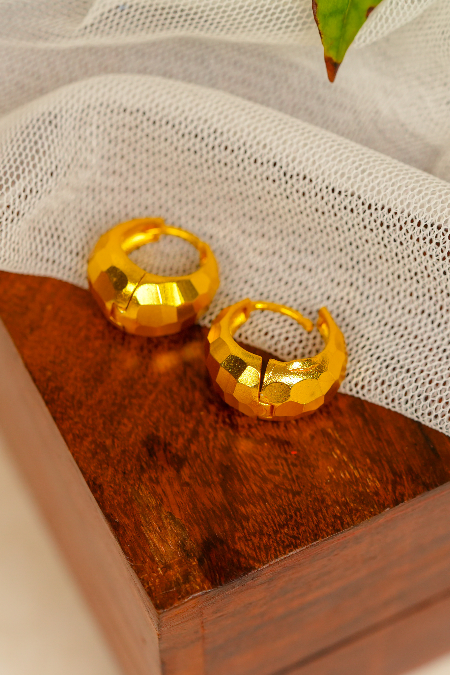 Gold-Plated Huggie Hoop Earrings