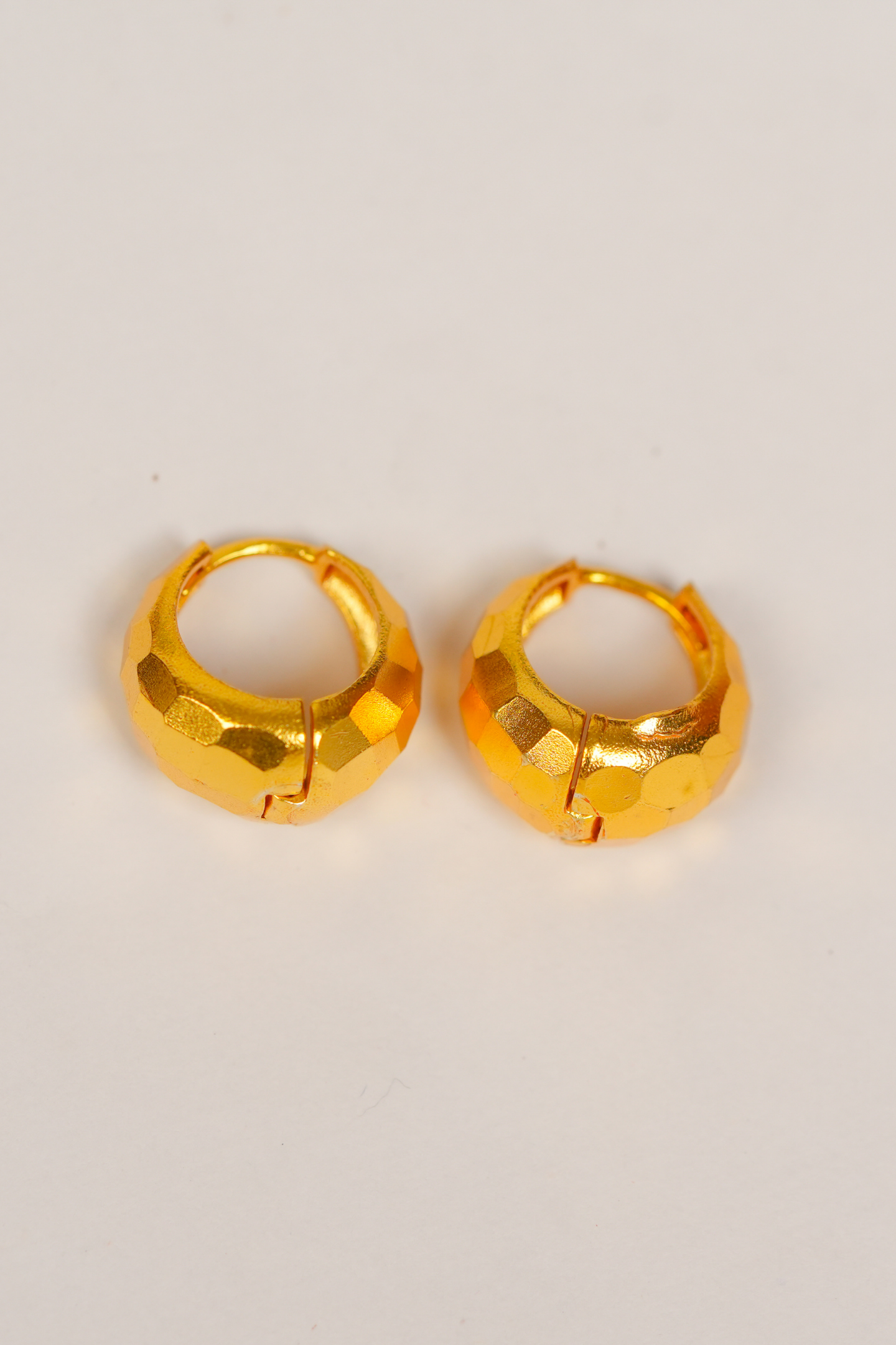 Gold-Plated Huggie Hoop Earrings