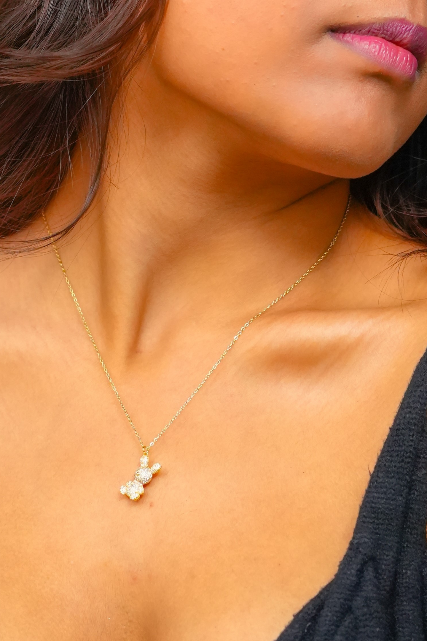 Gold-Plated Bunny Pendant