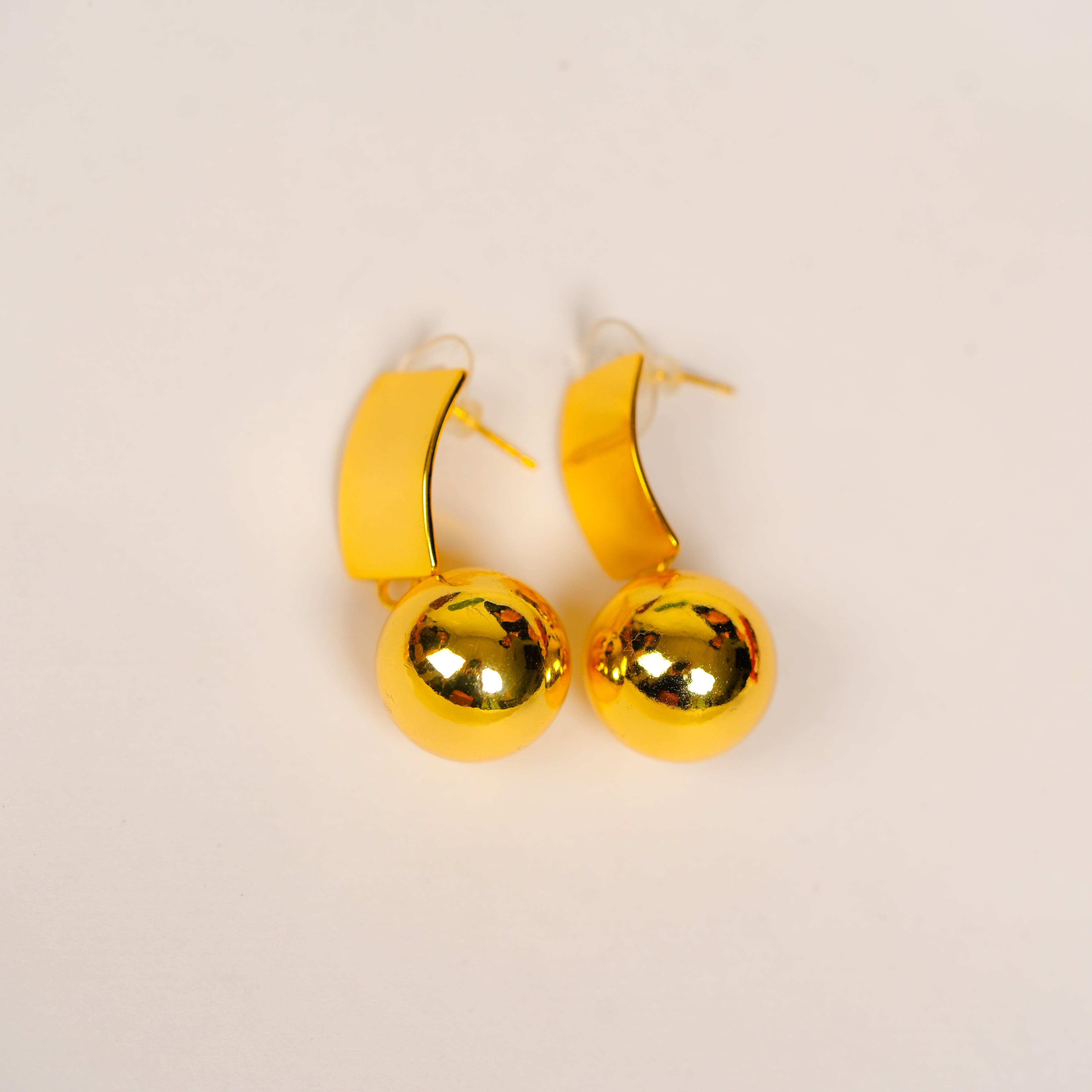 Gold-Plated Drop Earring