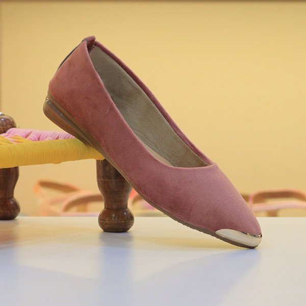 Velvet Ballerinas - Pink