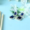 Elegant Blue Sapphire Earrings