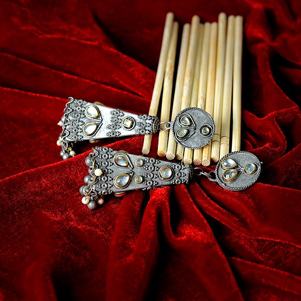 Black Oxidized Jhumka
