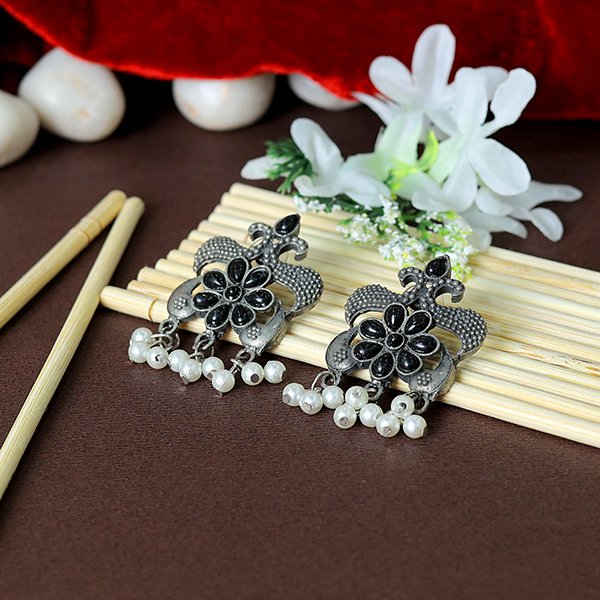 Black Oxidized Jhumka
