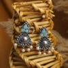 Elegant Earrings with Intricate Design-Sea Green