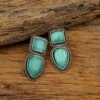 Modern Green Earrings