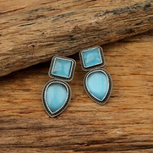 Modern Blue Earrings