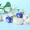 Imitation Stone Matki Earring-Blue