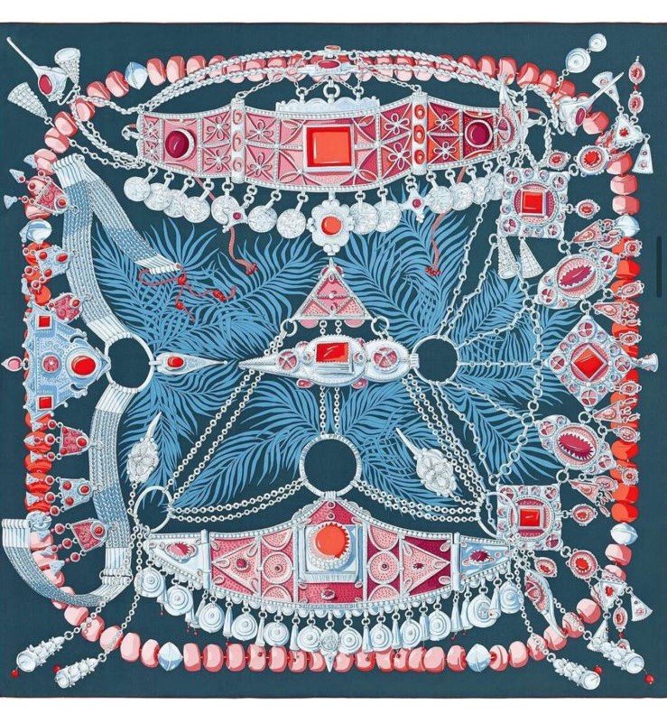 Celestial Gems Scarf 100x100