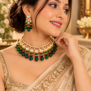 Noor-e-Emerald Choker Set