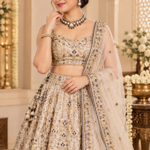 Nayantara Blue Kundan Set