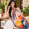 Pawfect Bloom Scarf 100x100