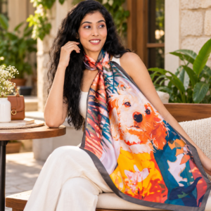 Pawfect Bloom Scarf 100x100